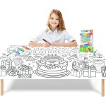 Sjzg - poster géant a colorier pour enfants, 119, 4 x 180, 3 cm, affiches de coloriage d'anniversaire ... Sjzg - poster géant a colorier pour enfants, 119, 4 x 180, 3 cm, affiches de coloriage d'anniversaire ...