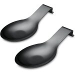 Sjzg - repose cuillère en noir mat, porte cuillère en acier inoxydable pour cuisinière, porte stensiles ... Sjzg - repose cuillère en noir mat, porte cuillère en acier inoxydable pour cuisinière, porte stensiles ...