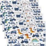 Sjzg - sets de table de construction pour enfants - 45 x 30 cm - motif dinosaures - véhicules de construction ... Sjzg - sets de table de construction pour enfants - 45 x 30 cm - motif dinosaures - véhicules de construction ...