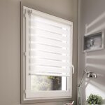 Sjzg - store enrouleur jour nuit basique sans percer h160cm - blanc - l46 x h160cm