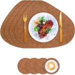 Sjzg - tapis de plateau repas lavable forme de goutte d'eau dessous de verre couverts set de table tapis ...