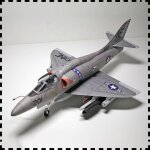 Skyhawk, avion am�ricain 1:33, ensemble de construction de cartes en papier 3d, bricolage d'�mulation, ...