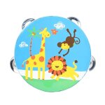 Slade - tambour a main en bois massif de 6 pouces, jouet musical orff persch, cloche pour enfants, cadeaux ...