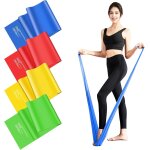 Slep - elastique musculation 2m, [lot de 4] elastique musculation 4 niveaux, bande elastique musculation ...