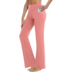 Slep - legging de yoga bootcut pour femme - taille haute - entranement bootleg - avec 4 poches - contrle ...