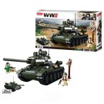 Sluban wwii, kit de construction - allied tank t - 34 / 85