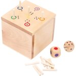 Small foot 6558 jeu de soci�t�  cube �as�  en bois, jeu de d�s rapide avec deux d�s inclus, a partir ...