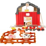 Small foot ferme world naturel certifi 100 fsc avec tracteur et remoque animaux en bois jouets 10902 ...