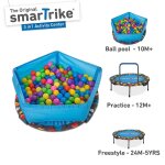Smartrike 9200000 trampoline 3 en 1 pour enfants - couleur bleue