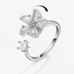 Smjel - bague fidget spinner pour femme, bijoux de mariage, anti - soulign, anlande, plusieurs clip, ...