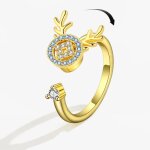 Smjel - bague fidget spinner pour femme, bijoux de mariage, anti - soulign, anlande, plusieurs clip, ...