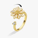 Smjel - bague fidget spinner pour femme, bijoux de mariage, anti - soulign, anlande, plusieurs clip, ...