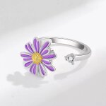 Smjel - bague fidget spinner pour femme, bijoux de mariage, anti - soulign, anlande, plusieurs clip, ...
