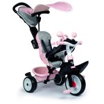 Smoby tricycle baby driver plus rose