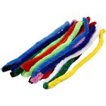 Socit crative fil chenille multicolore 45 cm de longueur, 25 mm d'paisseur - 60 pices