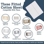 Soft drap - housse 100% coton bio pour lit bb - compatible avec draps pour lit cododo draps pour lit ...