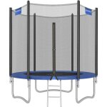 Songmics - trampoline ext�rieur enfant Ø 183 cm, filet de protection externe, coussins de s�curit�, ...