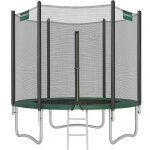 Songmics - trampoline extérieur enfant Ø 244 cm, filet de protection externe, coussins de sécurité, ... Songmics - trampoline extérieur enfant Ø 244 cm, filet de protection externe, coussins de sécurité, ...