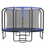 Songmics - trampoline ext�rieur enfant Ø 366 cm, filet de protection externe, coussins de s�curit�, ...
