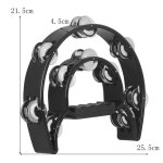 Sonnerie a main a double couche pour fte ktv, cloche a main, hochet, boule, tambourin, jouets musicaux, ...