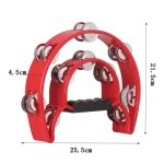 Sonnerie a main a double couche pour fte ktv, cloche a main, hochet, boule, tambourin, jouets musicaux, ...