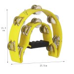 Sonnerie a main a double couche pour fte ktv, cloche a main, hochet, boule, tambourin, jouets musicaux, ...