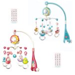 Sonnette de lit de berceau pour bébé, porte - jouet mobile rotatif, boîte a musique, projection pour ... Sonnette de lit de berceau pour bébé, porte - jouet mobile rotatif, boîte a musique, projection pour ...