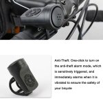 Sonnette de vlo 120 db klaxon de vlo lectrique puissant alarme antivol de vlo rechargeable tanche ...