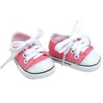 Sophia's par teamson kids chaussures de poupe de 18  avec lacets, baskets en toile roses - pour poupes ...