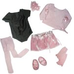 Sophia's par teamson kids ensemble de ballet - justaucorps et pull de danse - rose clair