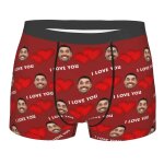 Sous - vêtements s avec photo de visage, boxer en forme de c?ur, slip pour hommes, cadeau d'anniversaire ... Sous - vêtements s avec photo de visage, boxer en forme de c?ur, slip pour hommes, cadeau d'anniversaire ...