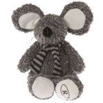 Souris en peluche 23 cm assis