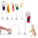 Souris en plastique pour chat, jouet � la mode, couleur al�atoire, forme de plume, amusant, 20x10cm, ...