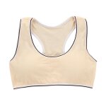 Soutien - gorge a large sangle pour filles, 1 pice, sous - vtements rays, rembourr sans fil, dcontract, ...