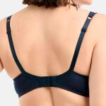 Soutien - gorge maternit et allaitement sans armatures bleu en coton