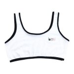 Soutien - gorge racerback monocouche pour filles, sous - vtements de pubert, dessin anim lapin, couleur ...