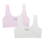 Soutien - gorge sans fil pour petite fille, 2 pices, rservoir d'entranement de pubert, sous - vtements ...