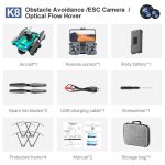 Spara - drone gps 4k pour touristes professionnels, camra 5g, wifi, fpv, evitement d'obstacles a 360 ...