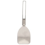 Spatule pliante en acier inoxydable, conception de loquet, lgre et portable, spatule alimentaire pliante ...