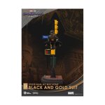 Spider - man: no way home - diorama d - stage spider - man black and gold suit 25 cm