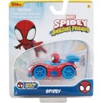 Spidey - voiture en m�tal et plastique 8 cm + figurine