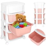 Springos® meuble de rangement pour enfants a roulettes 4 tiroirs plastique Springos® meuble de rangement pour enfants a roulettes 4 tiroirs plastique