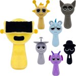 Sprunki plush - peluche sprunky wenda et gris de 10  - doux et amusant - jouets en peluche pour anniversaires ...