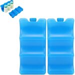 Spwb - 2 pièces pack de glace au lait maternel pour biberon forme profilée bleu glacière réutilisable ... Spwb - 2 pièces pack de glace au lait maternel pour biberon forme profilée bleu glacière réutilisable ...