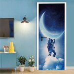 Starry sky door sticker 3d planet astronaut space planet galaxy fonds d'écran stickers muraux vinyle ... Starry sky door sticker 3d planet astronaut space planet galaxy fonds d'écran stickers muraux vinyle ...