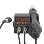 Station de soudage 8858d + 2 en 1 760w, avec ecran numrique lcd, station de travail de soudage