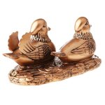 Statue de canards mandarins, statue d'amour, collection artisanale faite a la main, figurine d'ornement ...