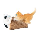 Statue de chat en plastique, mod�le de chat artificiel, ornement, miniature, d�coration de jardin et ...