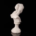 Statue de david dollhouse en rsine blanche, 1 pice, mini buste, meubles de simulation, pices de thtre ...