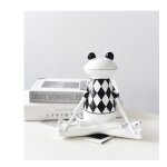 Statue de grenouille de yoga, mditation nordique, petit ornement en rsine, sculpture animale, artisanat, ...